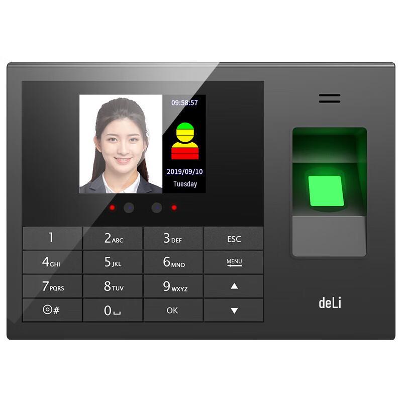 Deli 3765 Contactless Face & Fingerprint Attendance Machine
