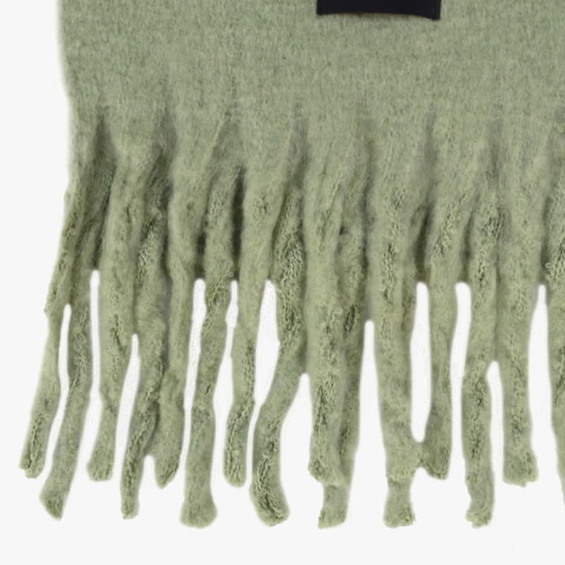 PINK PINEAPPLE BOUCLE HAIR MUFFLER_GREEN