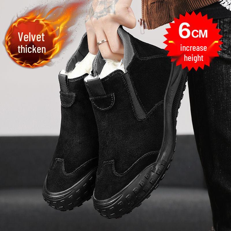 Northeast Men's Winter Snow Boots: Fur-Lined, Non-Slip, Fashionable Sports Shoes