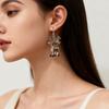 Christmas Cute Cartoon Earrings Elk Deer Animal Pendant Earrings Hook For Women Acrylic Dangle Earrings Party Gift