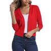 GMXIA Women's Vintage Casual Plaid Print Autumn Spring Long Sleeve V-Neck Jackets & Coats