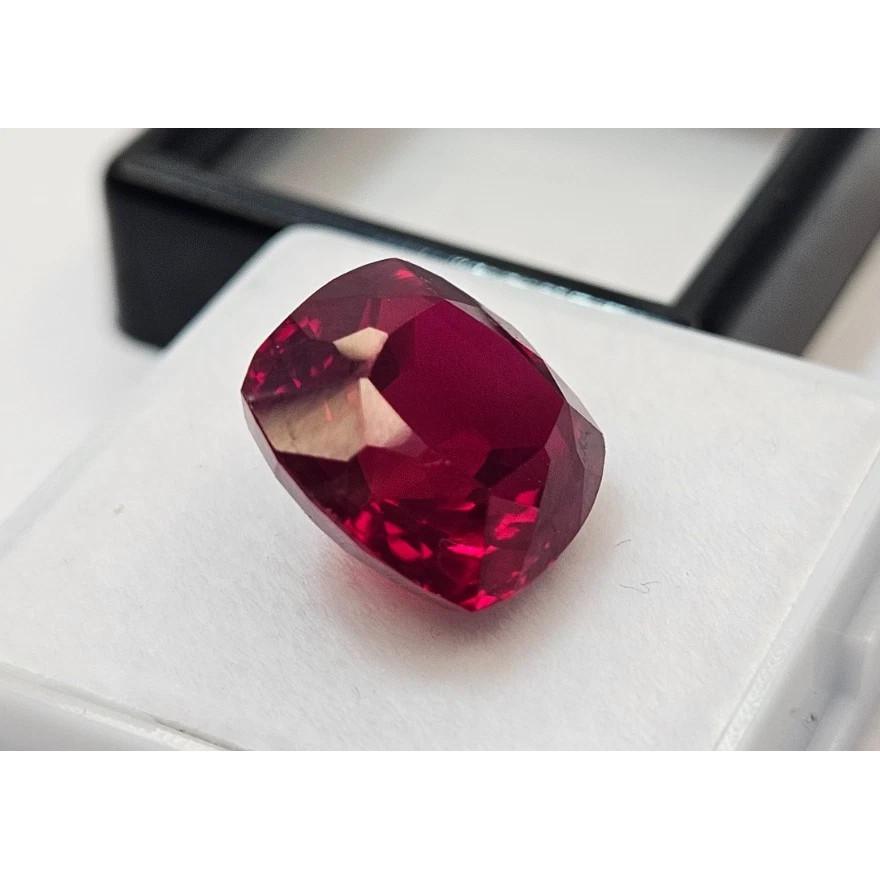 Beautiful Red Ruby Mozambique Cushion Cut 11-12 Ct Certified Loose Gemstone