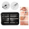 Kit extractor puncte negre 7 bucăți pentru îndepărtarea punctelor negre faciale Pensetă comedonă Coș Blamish Îngrijirea pielii