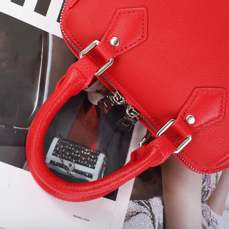 Douxiaozhu Genuine Leather Fashion Boston Bag