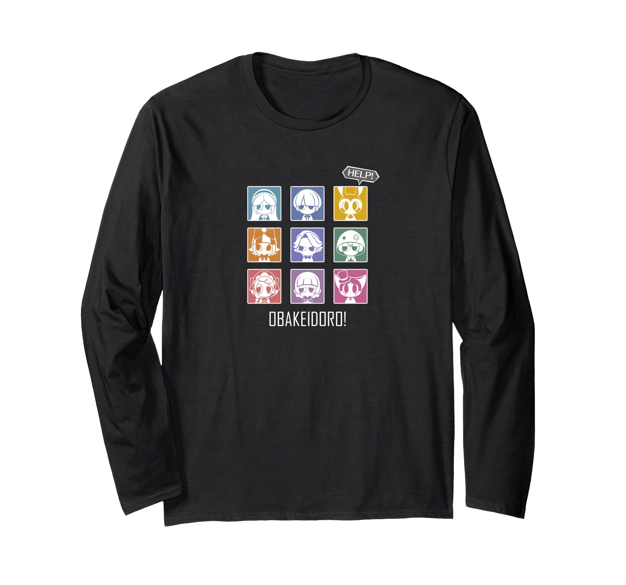 Obakeidoro! Icon-filled Human Long-Sleeve T-Shirt