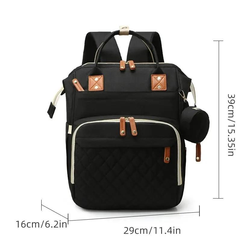 Multifunctional Diaper Bag Backpack for Mom Travel Baby Care Bag with USB Charging