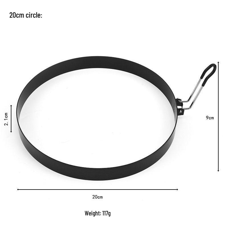 Creative Non-Stick Stainless Steel Egg Ring for Frying, Toasts, Sandwiches & Pancakes.