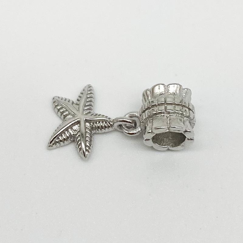 Yansheng S925 Sterling Silver Starfish Pendant for DIY Necklaces  Bracelets. 925 Silver