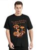 T-shirt Rétro Champignon Psychédélique Mignon Décontracté Été Coton T-shirt Graphique Surdimensionné Vêtements Hauts