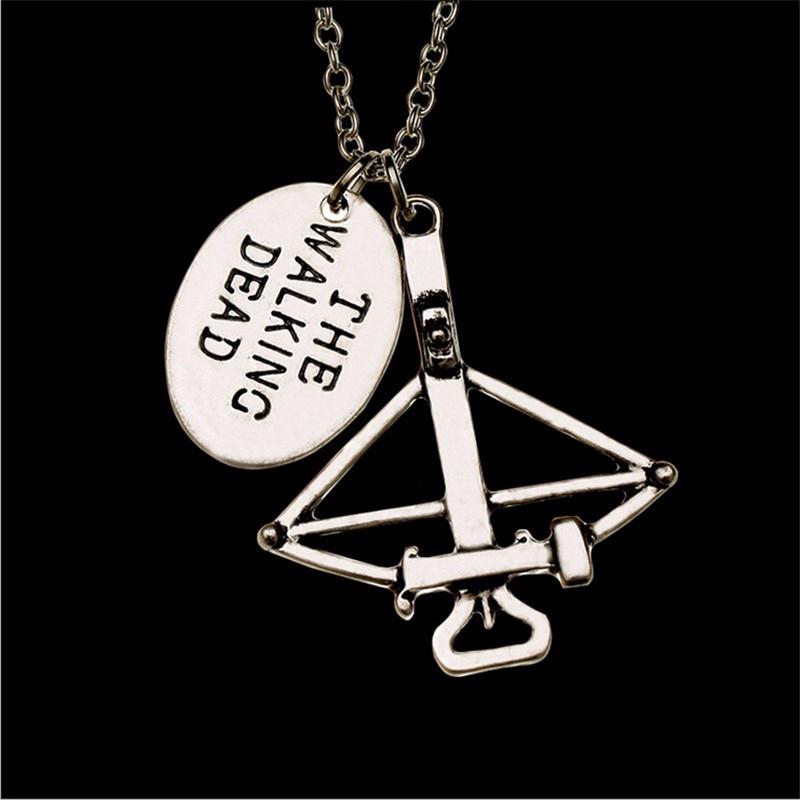 Cross Bow and Arrow Pendant Necklace Punk Choker for Fans Gifts Men Jewelry Accessories