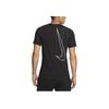 Nike Logo Print Patch Short Sleeve T-Shirt Men Tops Black DX0972-010
