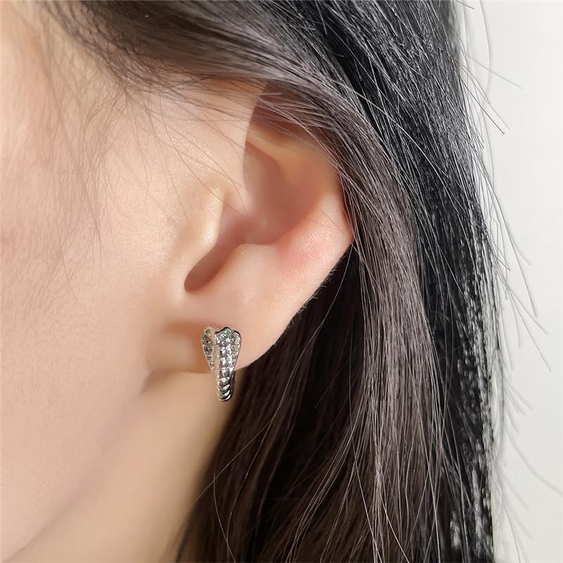 Simple Punk Round Flower Round Earrings Stainless Steel Fashion Classic Geometric Stud Ear Jewelry Party Gifts For Women Men