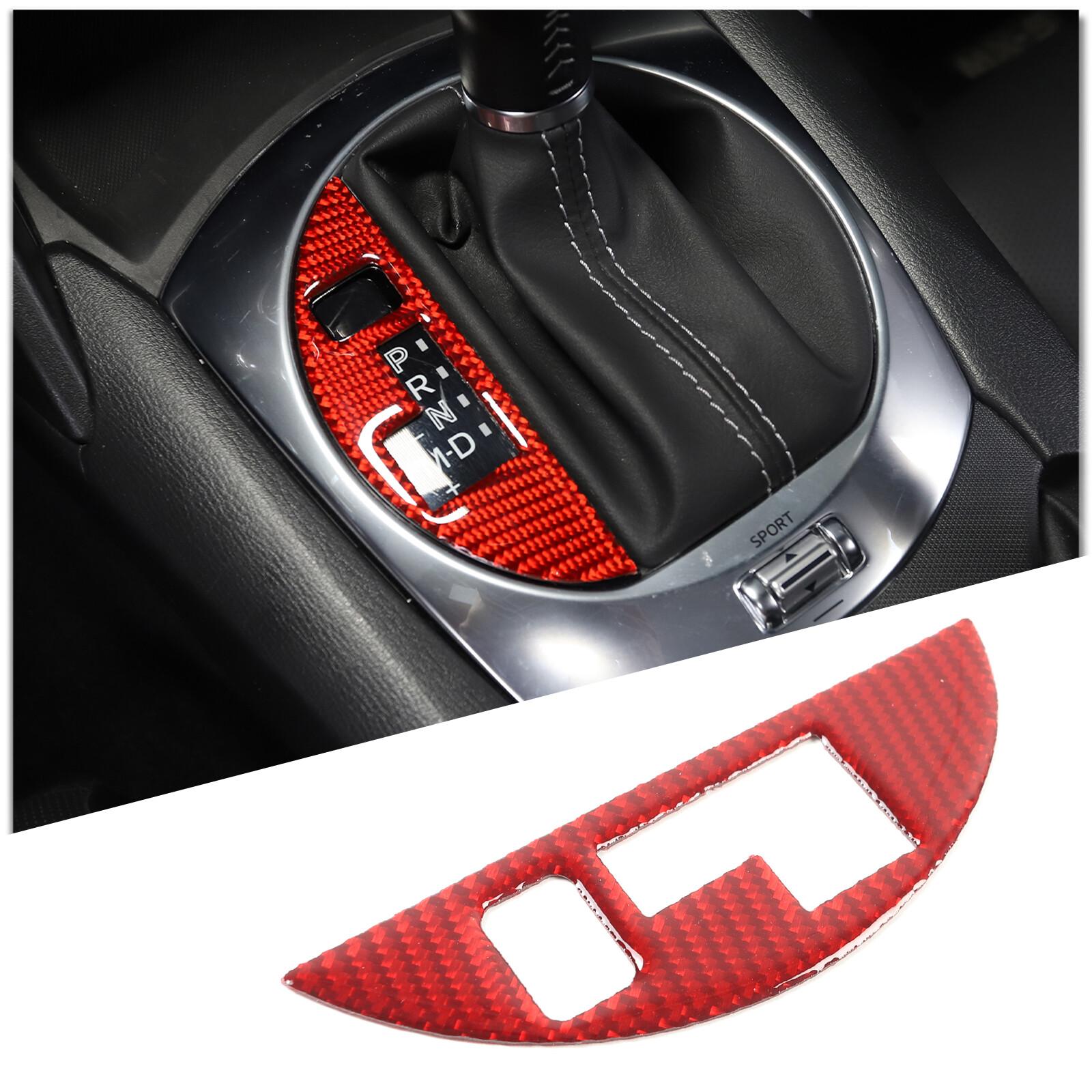 Red Carbon Fiber Center Shift Gear Panel Sticker For Mazda MX-5 Miata 2016-23