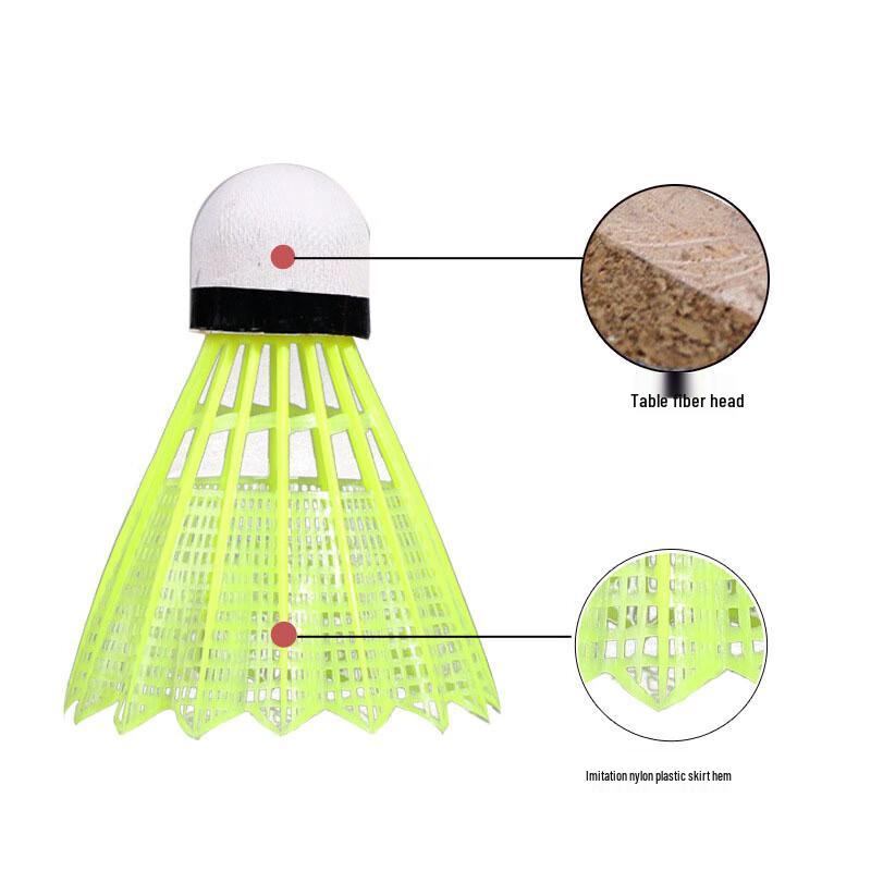 WEZHO ZBQ-3000 Recreational Badminton Shuttlecocks - 12 Pack
