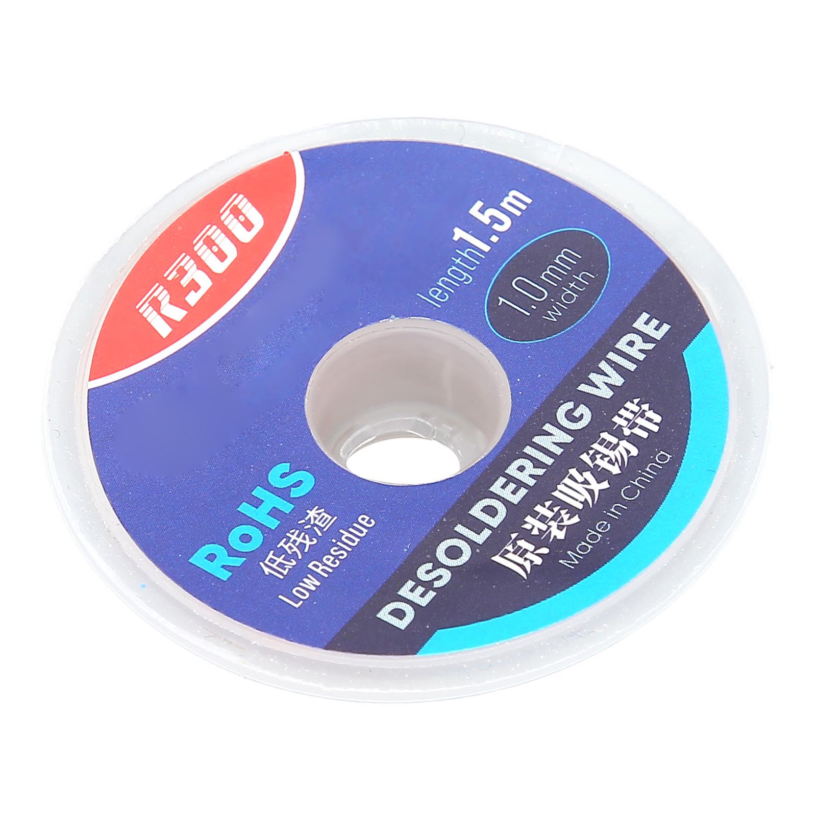 

Desoldering Wire Fast Heat Conduction Powerful Cleaning Environmental Copper Solder Wick for 1mm / 0.04in