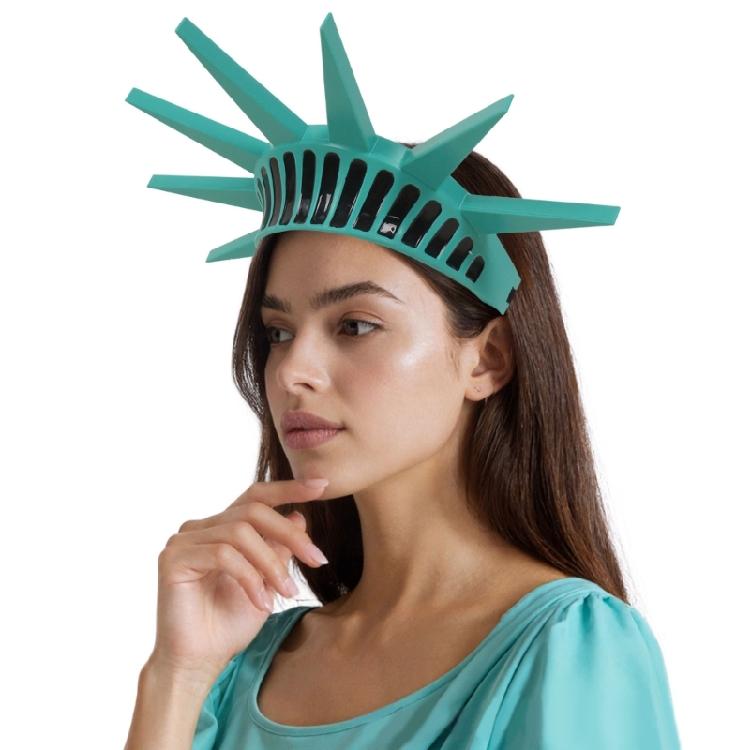 Statue Of Liberty Headpiece Cosplay Hairhoop For School Drama Cosplay Independence Day Outfit Dressingup Accessories