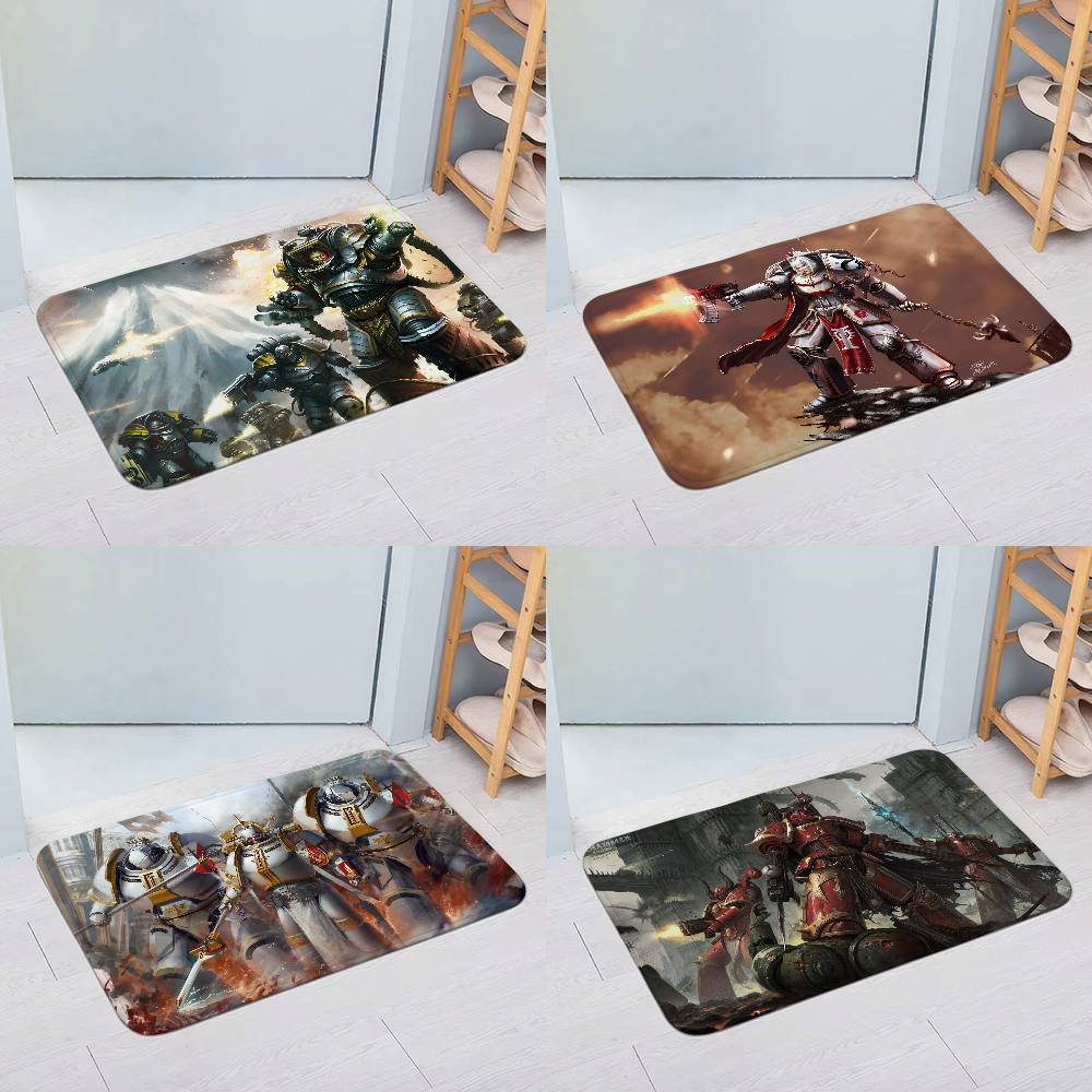 B-Warhammes-D-40k Floor Mats Home Laundry Rug Carpet For Living Room Decor Lounge Area Anti-slip Foot Mat Entrance Doormat