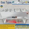 Commercial Gas-Powered Countertop Warming Table with Soup Pot for Fast Food Stalls