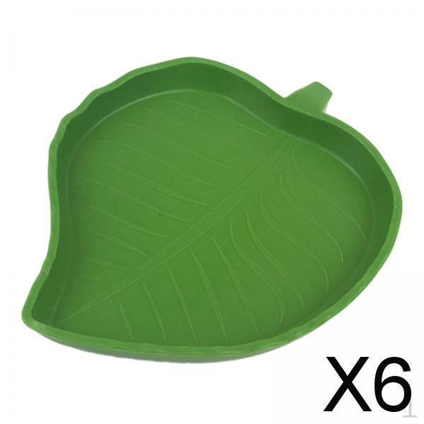 6x Reptile Feeding Dish Bowl Smooth Surface Amphibians Accessories Water Lizards
