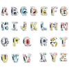 LILAPURA 925 Silver Colorful Alphabet Letter Charms Dangle Pendant For Classic Bracelet Women Fashion Jewelry DIY Gift