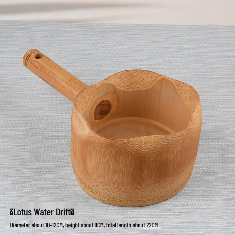 Large Bamboo Long-Handle Serving Scoop