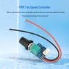 DC5-12V Manual PWM Fan Speed Controller with Switch Case for Noise Reduction and Power Off Capability