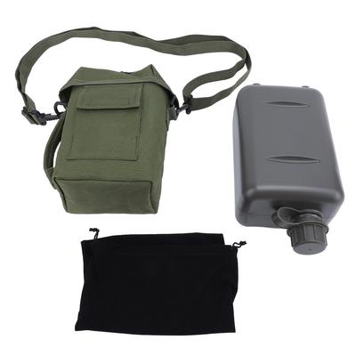 2L Water Bottle with Waist Carrying Bag Large Capacity Leakproof PVC Water Jug for Outdoor Sports