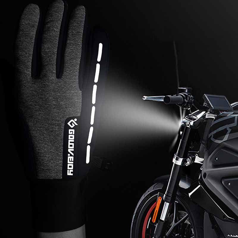 Comfortable Men Winter Warm Windproof Waterproof Anti-slip Thermal Touch Screen Gloves For Outdoor Use