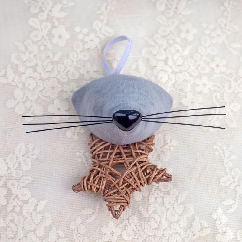 Halloween Mäuse Kostüm Tier Verkleidungssets Enthält Maus Haarband, Schwanz, Nase, Fliege für Kinder Halloween Cosplay Party