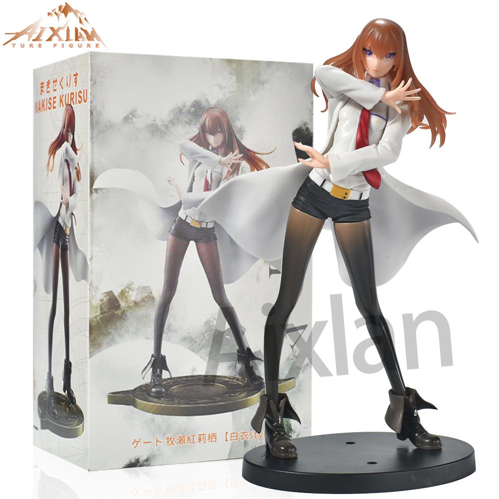 Discover Intime Girls Aixlan Steins Gate Figure Makise Kurisu 22Cm Super Cool Pvc Action Figure Amine Xmas Present Collectible Figurine