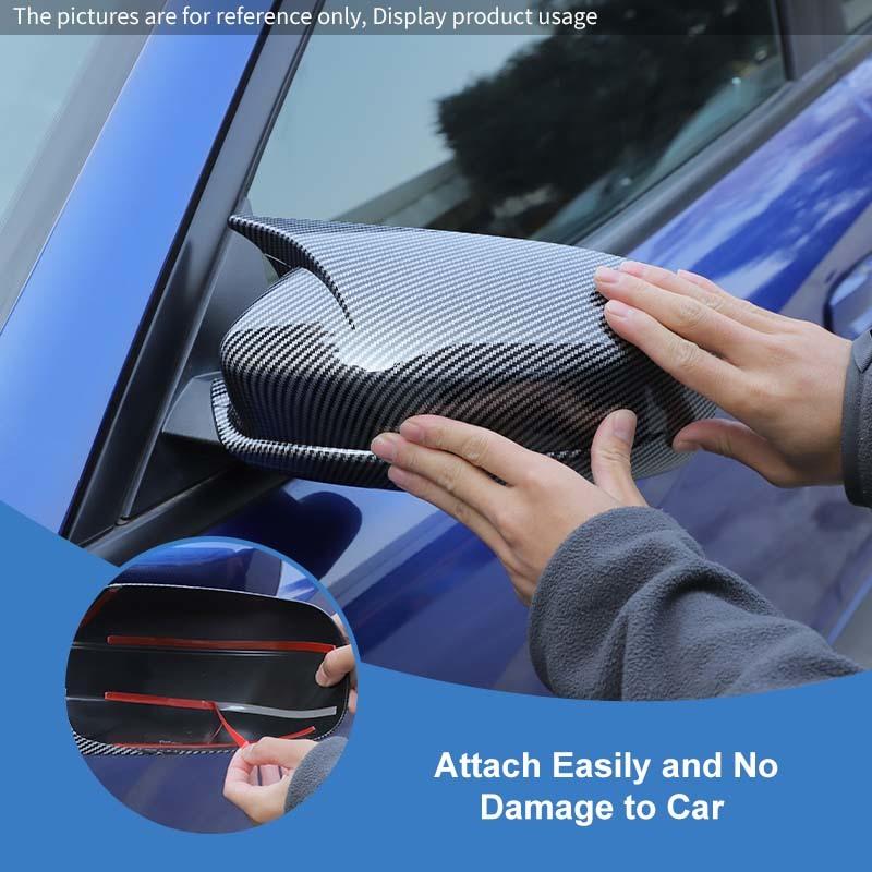 Car Rearview Mirror Decorative Frame Cover For Dodge Charger 2010 Up Car Exterior Accessories , ABS Plastic