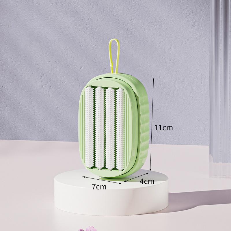 

Выдавливающая Жидкая Щетка для Стирки Бытовая Многофункциональная Мягкая Резиновая Роликовая Щетка для Чистки Нижнего Белья зелёный