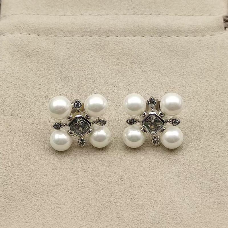 High Quality Classic Fashion Jewelry Trendy David Yurm Sparkling Zircon 24K Gold Plated Original Logo Earrings Gift