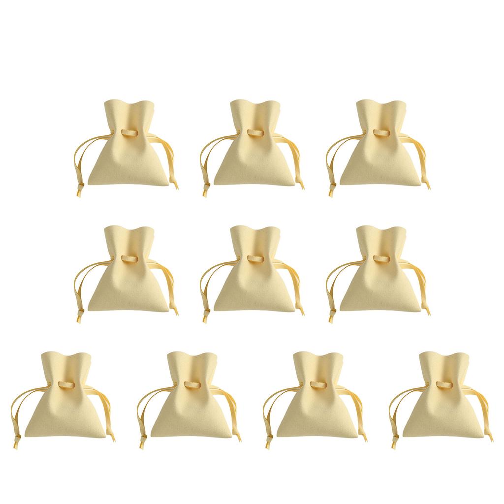 Stilvoller Schmuckbeutel aus weichem Kunstleder Mehrzweck-Kordelzugbeutel Ideal zum Organisieren von Ohrringen und Ringen