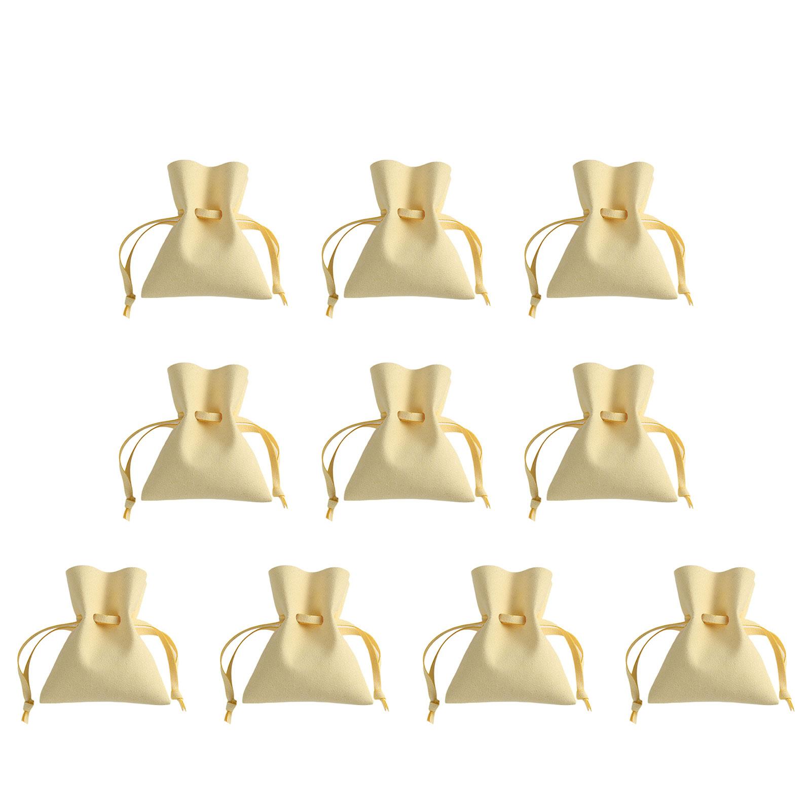 

Stylish Jewelry Pouch in Soft Faux Leather Multipurpose Drawstring Bag Ideal for Organizing Earrings and Rings 5