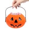 Trick or Treat Pumpkin Bucket Candy Bag Halloween Party Decoration Kids Plastic Buckets Small Container Treat Holder Gift