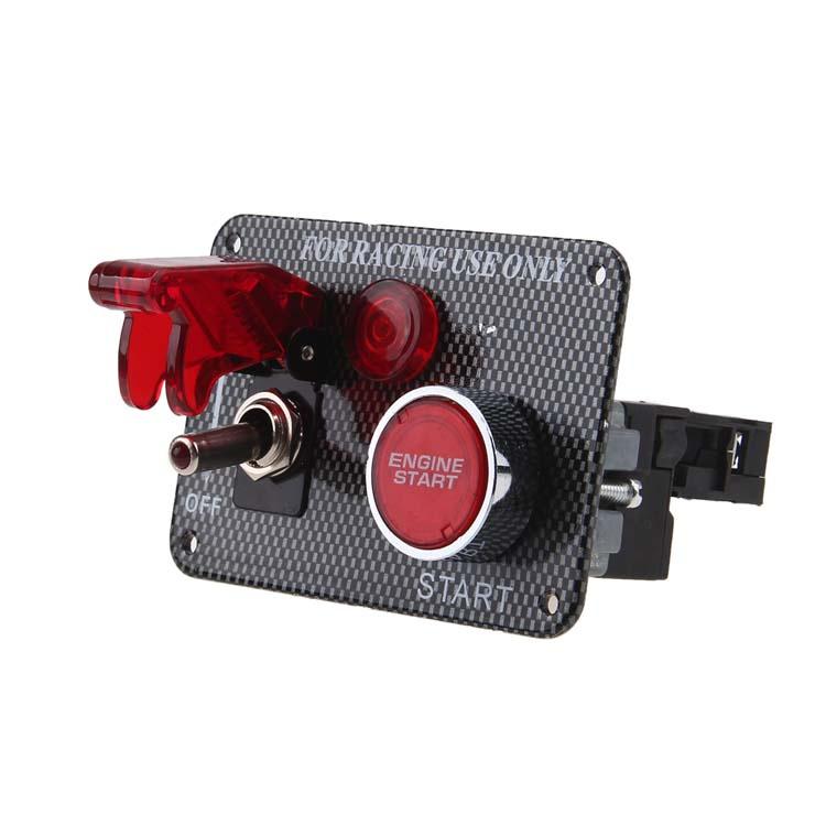 

Автомобильная панель переключателей 12 В с переключателем из карбона, подходит для скоростных и гоночных автомобилей 12 В Without Switch