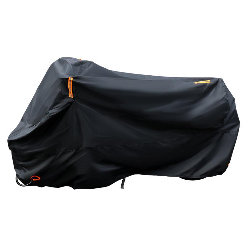 210D Motorcycle Cover: Rain & Sunproof, Thickened Oxford Cloth, Dust Cover with Anti-theft Buckle