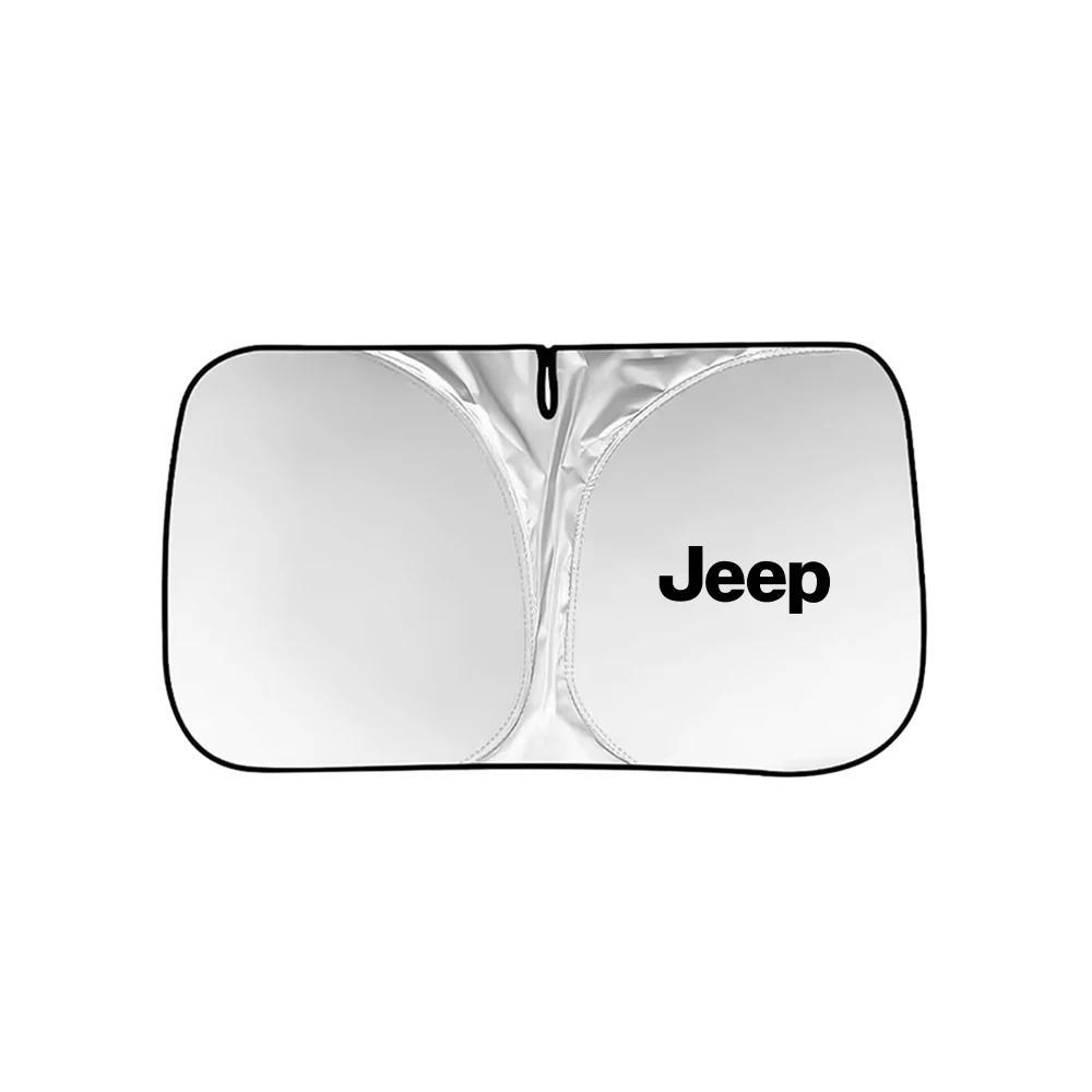 For Jeep Folding Car Window Sunshade Cover Sun Shade Windshield Visor Protector Windscreen For Jeep Renegade Wrangler JK Comp