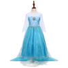 Frozen Princess Long Sleeve Costume Gown for Kids - Elsa & Anna Inspired with Cape