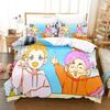 Lankybox Foxy Boxy Bedding Sets Single Twin Full Queen King Size Bed Linen Kids Girls Bedroom Decor Cartoon Duvet Cover Set Gift