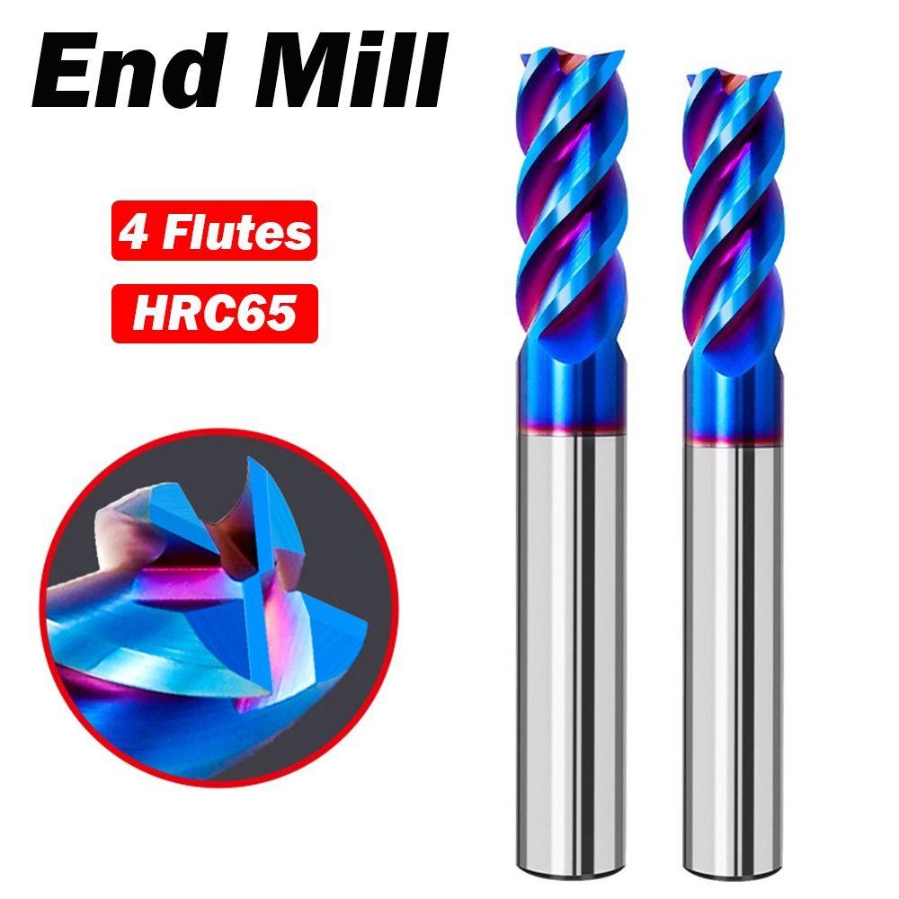 Tungsten Steel End Mill 4 Flutes Milling Cutter New CNC Cutting Tools