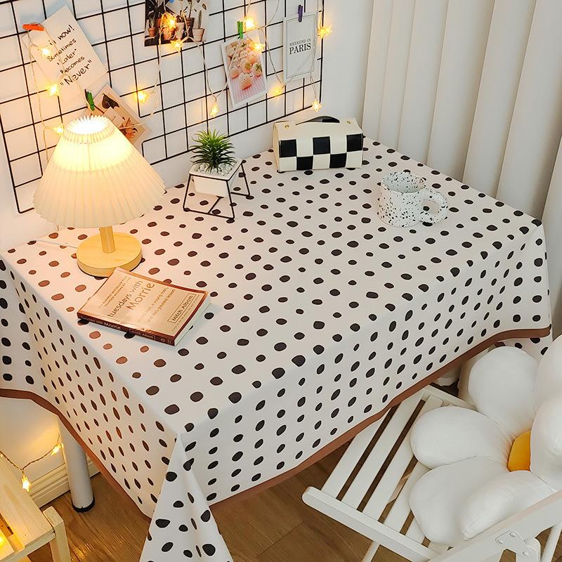 Tablecloth Waterproof And Oil-Proof Leave-In Fabric Desk Rectangular Dining Table Cloth Pvc Coffee Table Table Mat Tablecloth