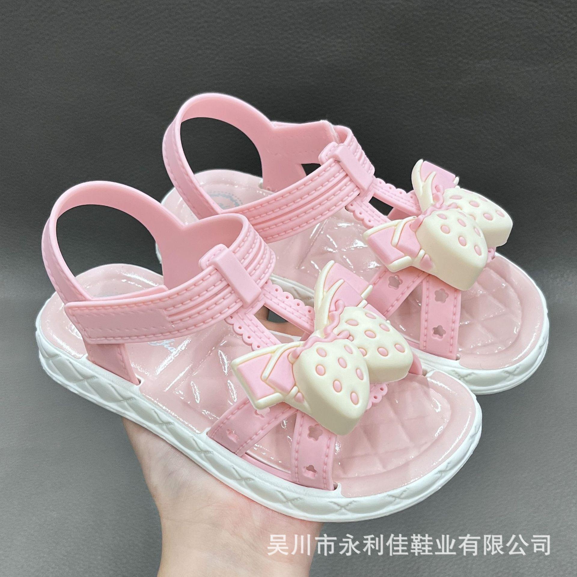 

New Summer Sandals for Girls, for Toddlers, Older Children, and Students, Direct Supply for Sweet Girls 20-23Code（No free shipp розовый