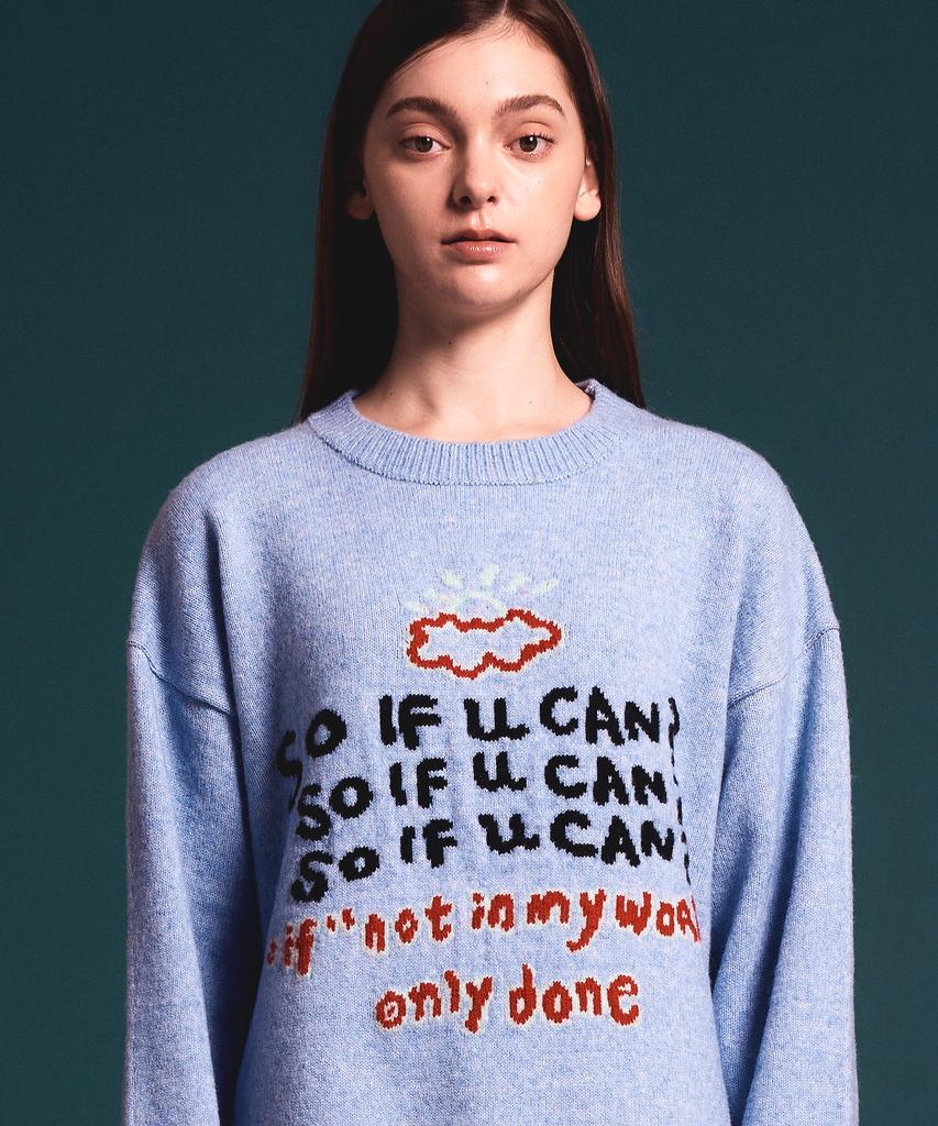 Soipeuyukaen Soft Blend Touch Lettering Knit