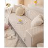 Cream Style Sofa Cushion Simple Fashionable Straight Row Sofa Cover Cloth Towel Nordic Plush Thickened Anti Slip Seat Cushion