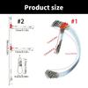6Pcs Fishing Leaders Fishing Wire Leader Line Rig with Swivels Snap Fishing Rigs Nylon Wire Leader for Lures Baits Hooks