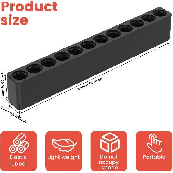 Bit Holder, Drill Bit Holder, Tool Box Organizer, 21Pcs Hex Bit Holder, 12 Holes Hex Bit Organizer, Organizer Hex Bit Holder Rack for Hex Shank Bits