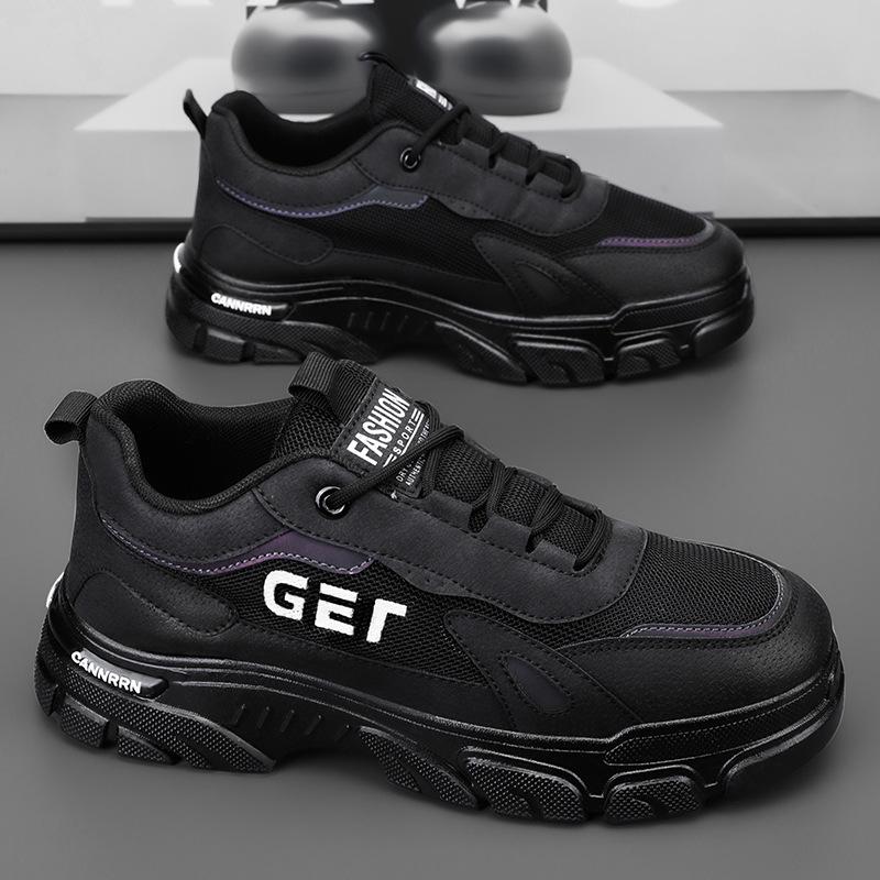 

Autumn men s shoes new breathable tooling shoes men s trend versatile platform sports shoes casual board shoes labor insurance shoes men 39