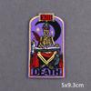 Skull Tarot Cards Fusible Embroidery Patches For Clothes Death Rock Iron On Patches For Clothing Thermoadhesive Patch On Hat/Bag